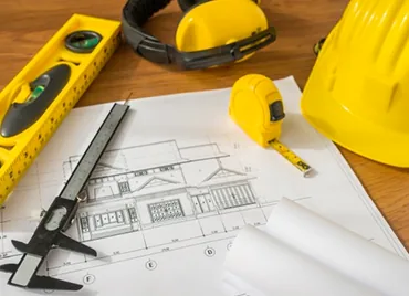 Construction plans and tools supporting survey layout work